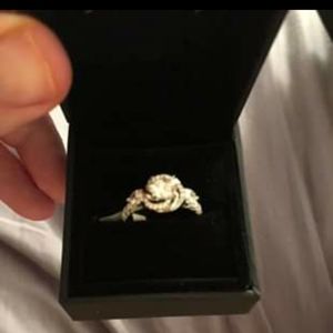 Julia sterling silver engagement ring